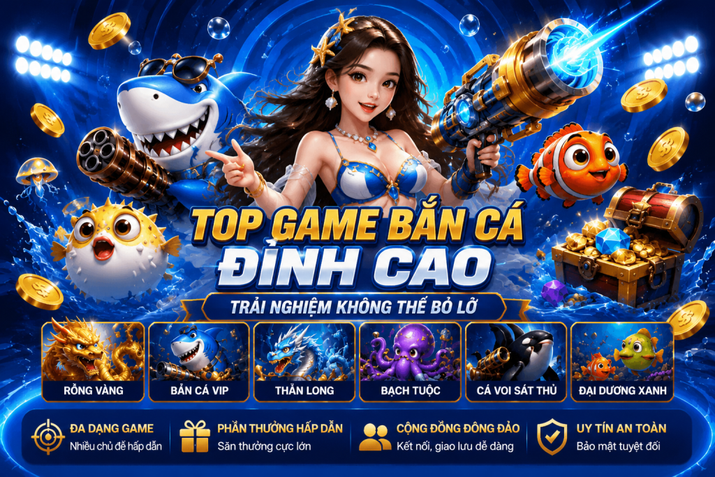Bắn cá TX88 với boss đại dương, vũ khí đa dạng và nhiều phòng chơi trực tuyến