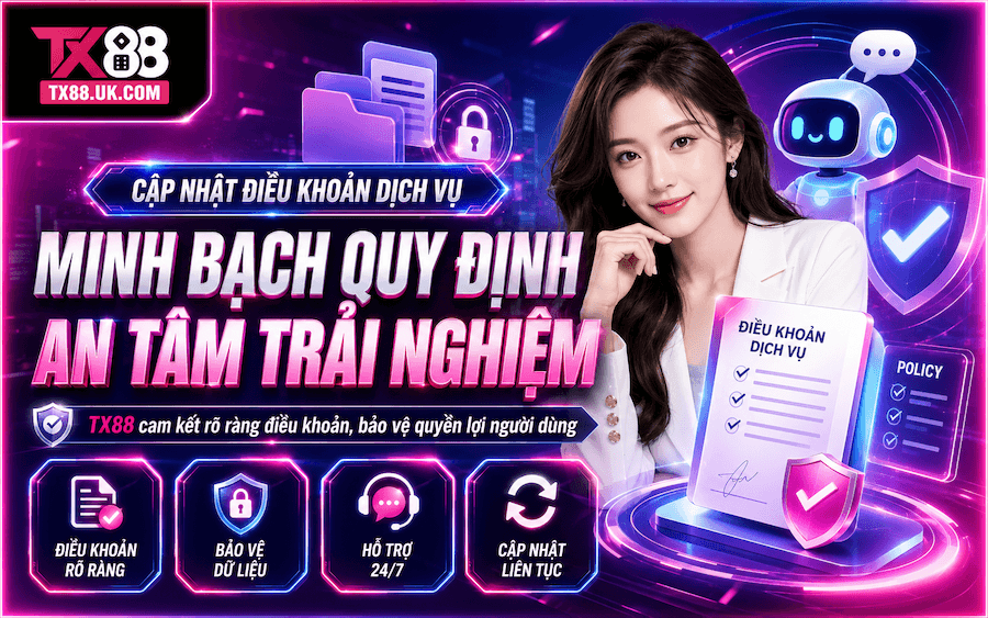 Điều Khoản Dịch Vụ TX88 – Quy Tắc Sử Dụng Nền Tảng Dành Cho Hội Viên