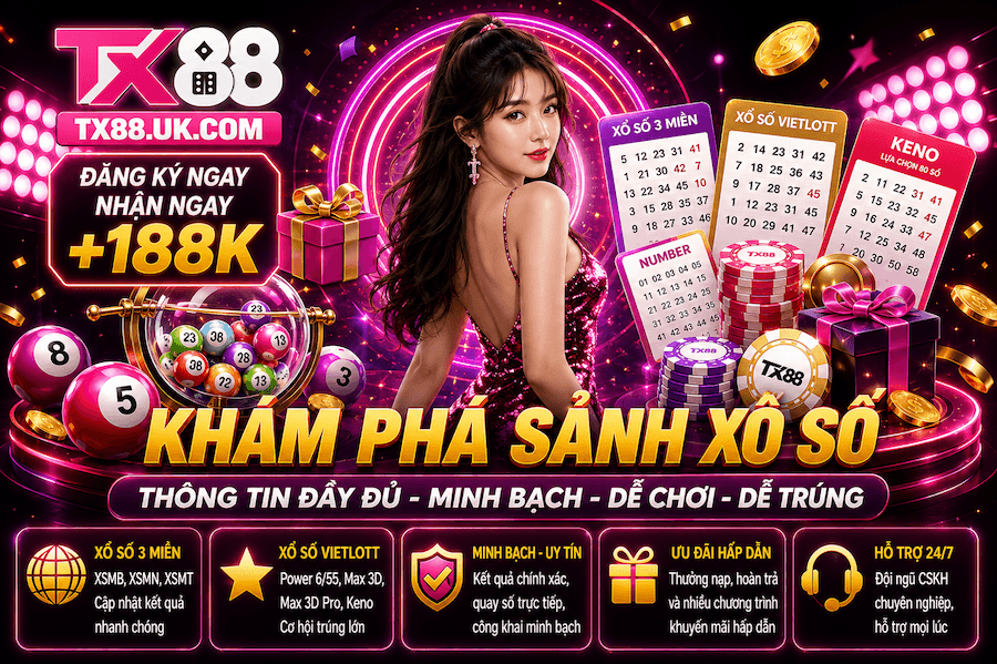 Xổ Số TX88 – Sảnh Dự Đoán Con Số Online, Theo Dõi Kỳ Quay Và Quản Lý Lượt Chơi